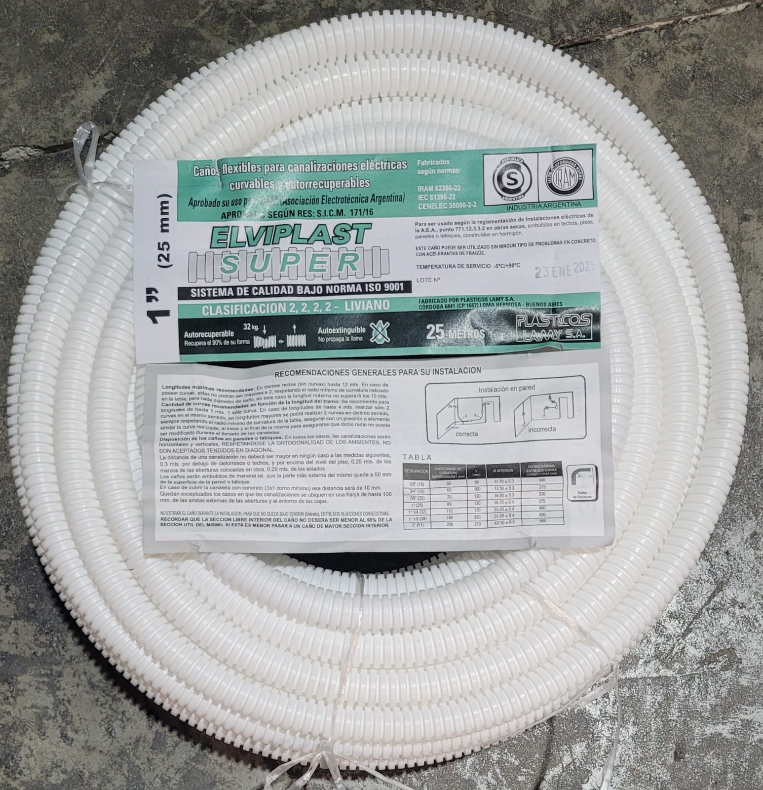  CAÑO CORRUGADO PVC 1